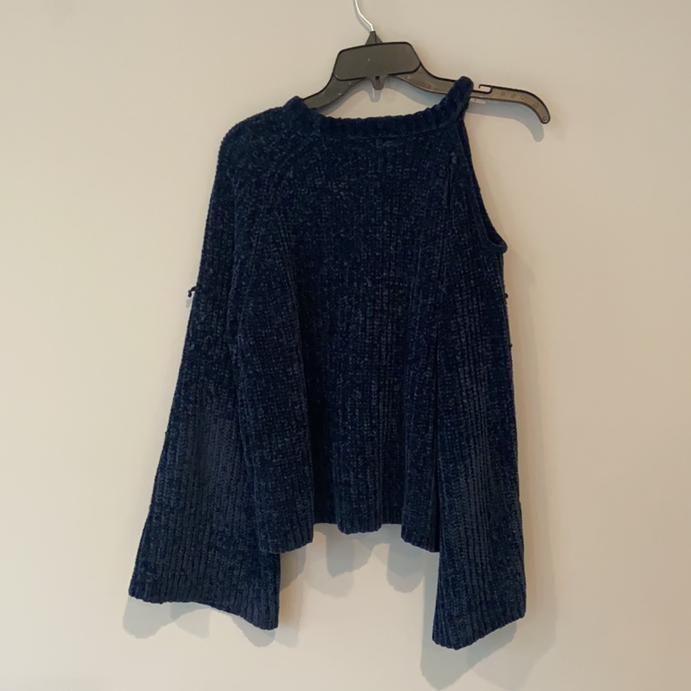 State Split Neck Chenille Sweater - image 4